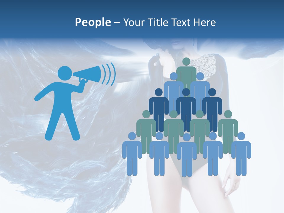 Head White Dust PowerPoint Template