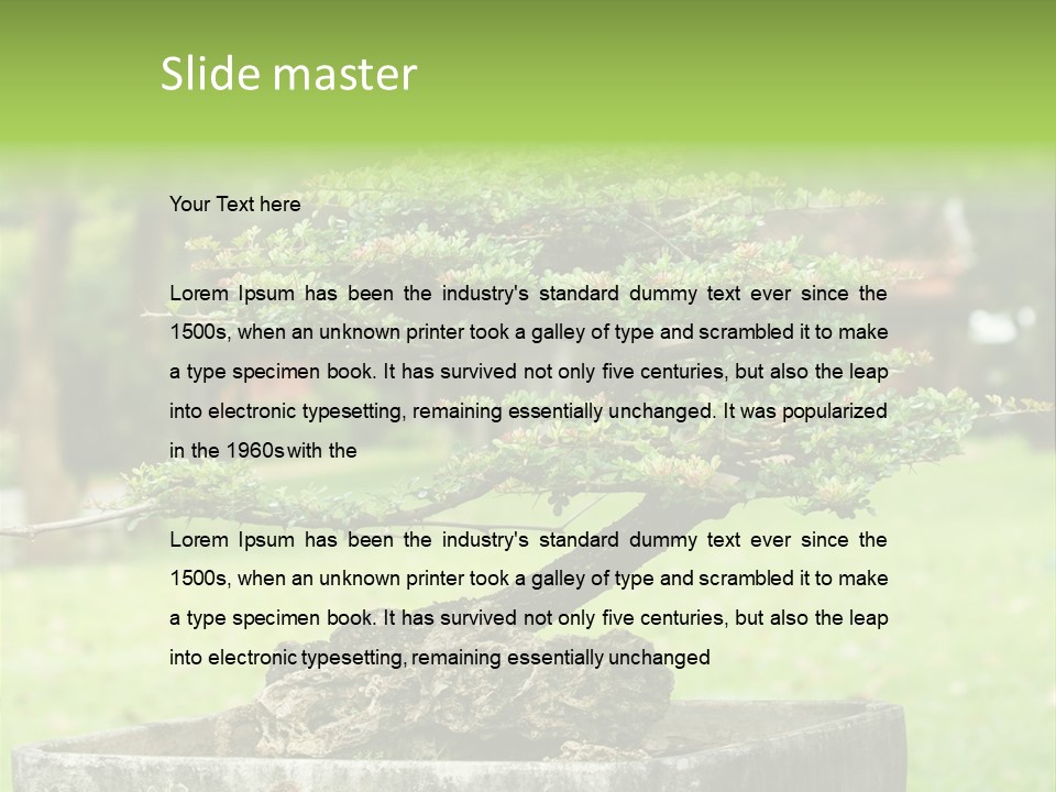 Small Fresh Tiny PowerPoint Template