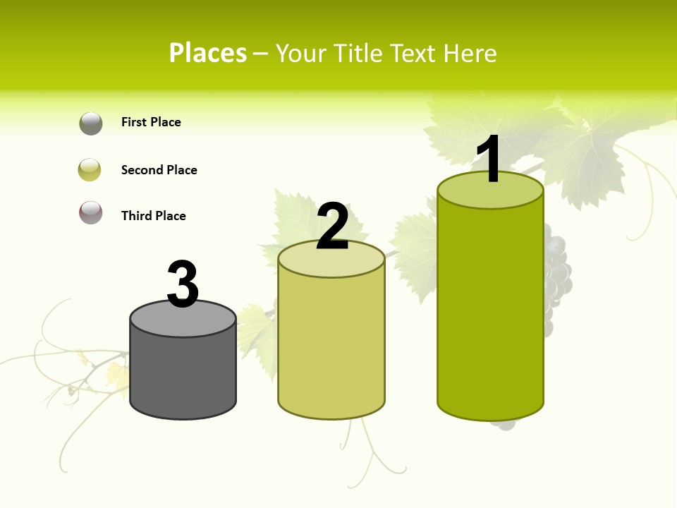 Green Plant Bunch PowerPoint Template