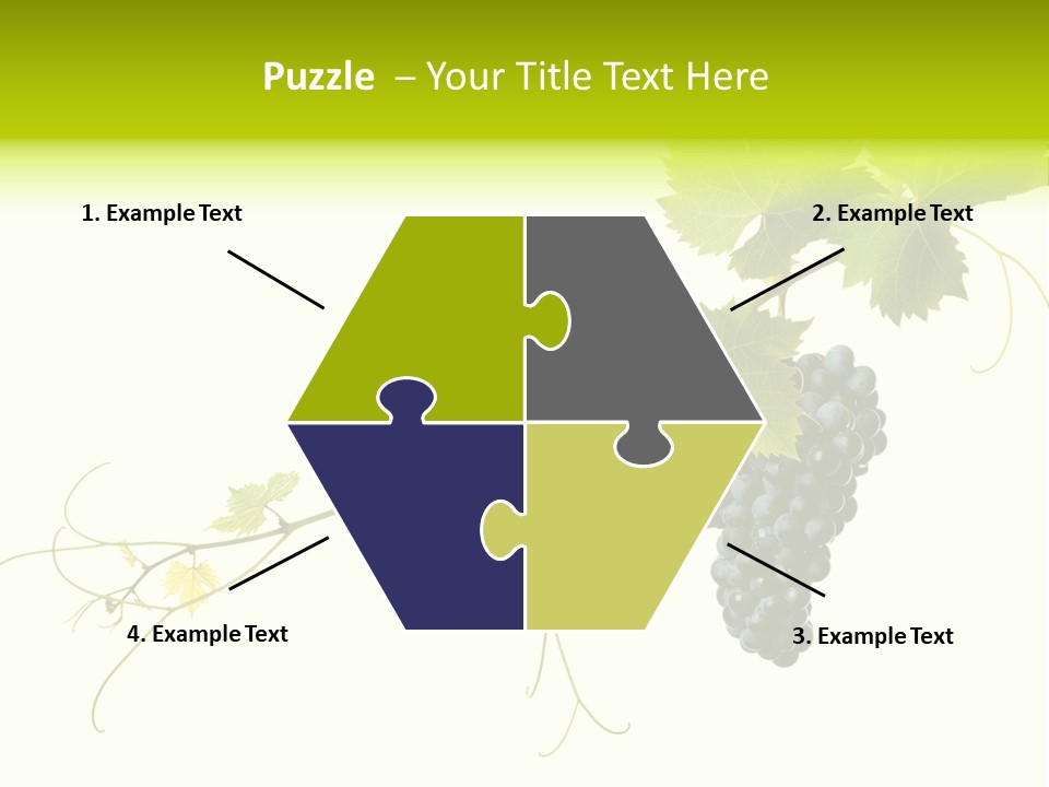 Green Plant Bunch PowerPoint Template