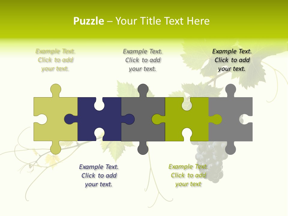 Green Plant Bunch PowerPoint Template