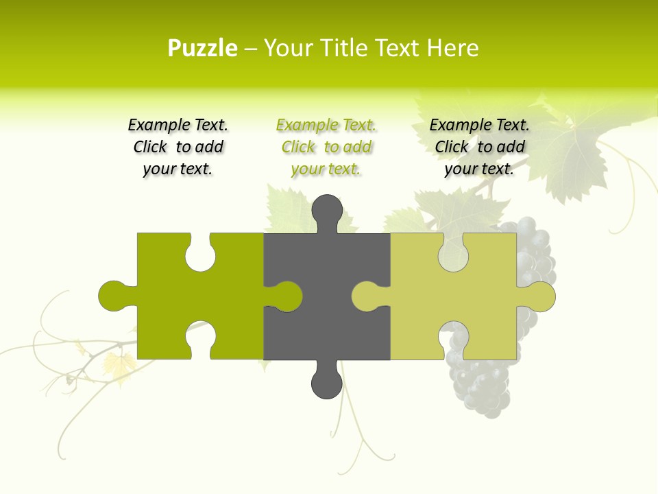 Green Plant Bunch PowerPoint Template