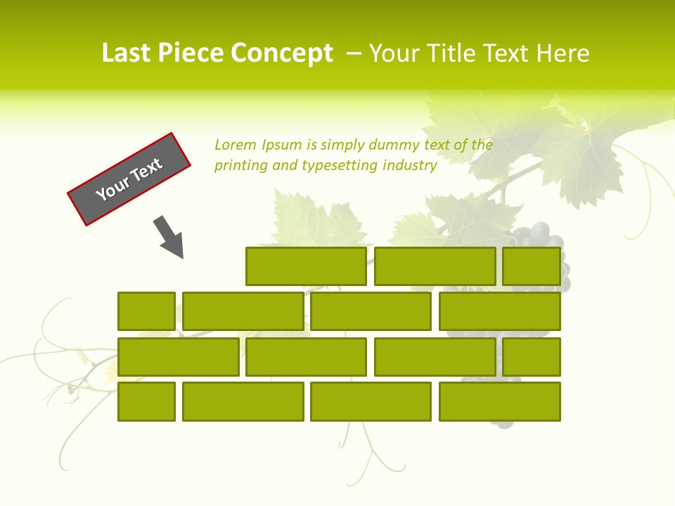 Green Plant Bunch PowerPoint Template