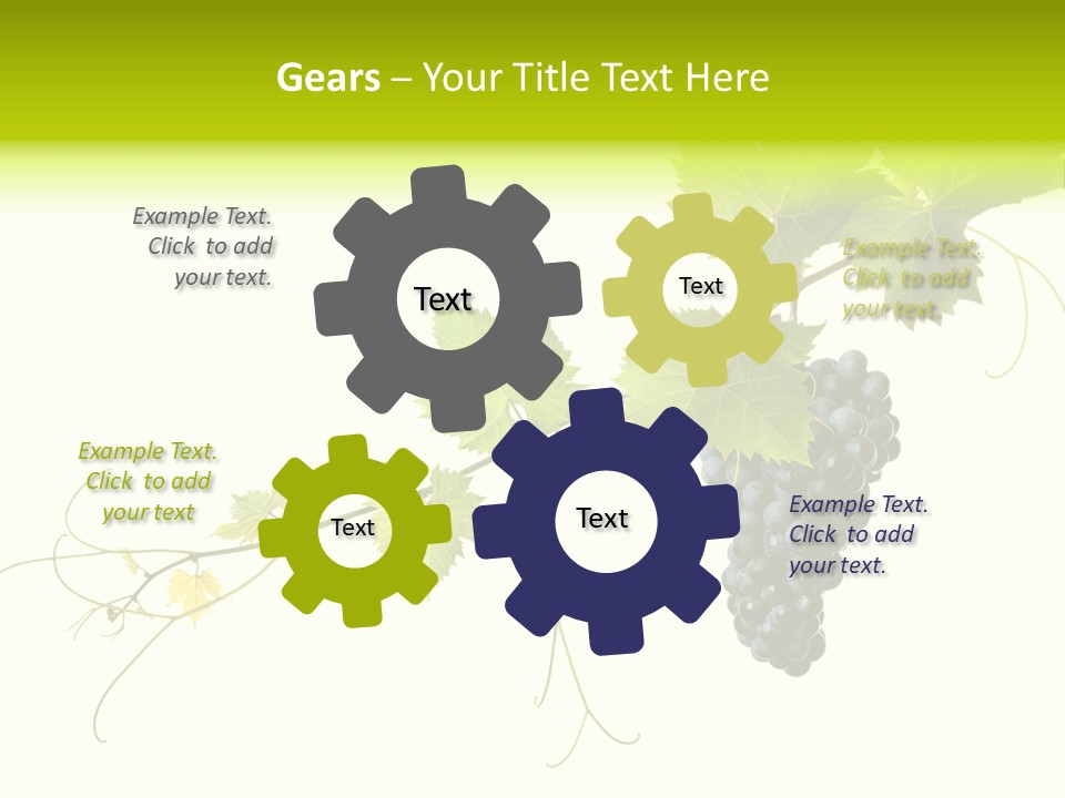 Green Plant Bunch PowerPoint Template