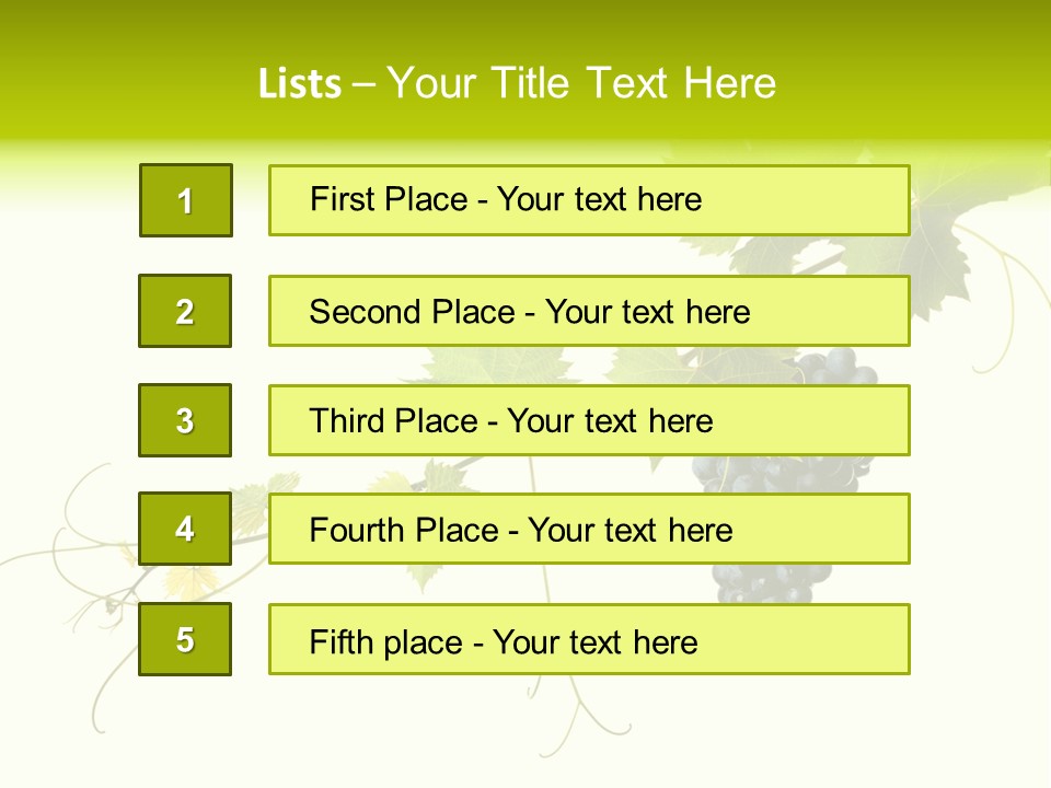 Green Plant Bunch PowerPoint Template
