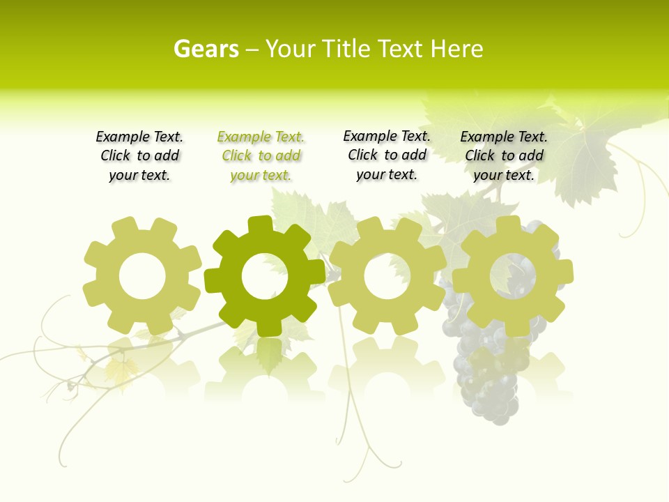 Green Plant Bunch PowerPoint Template