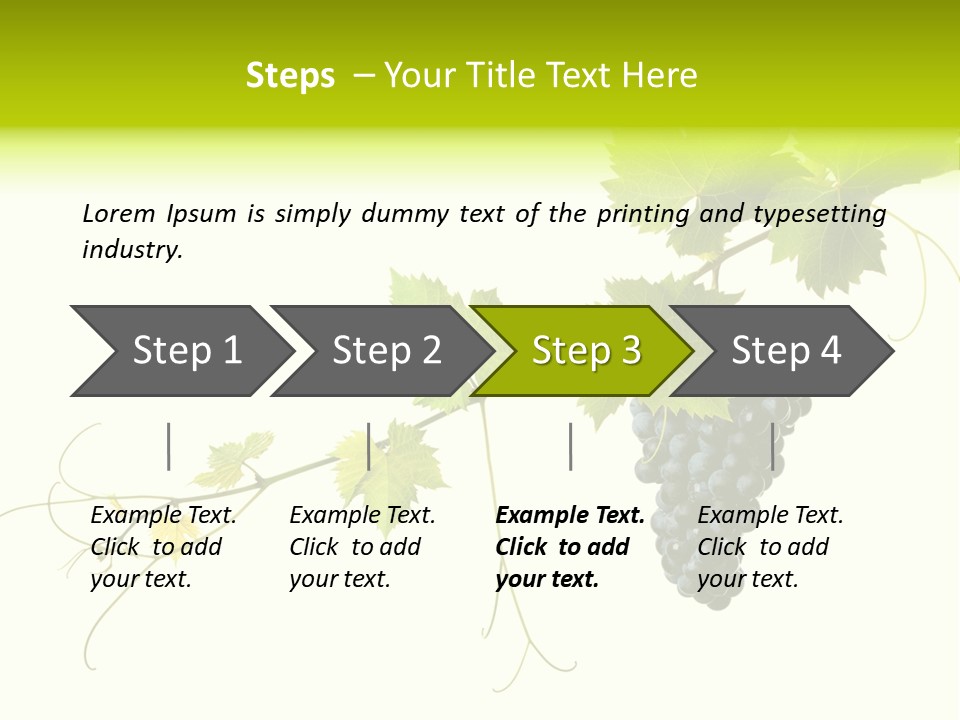 Green Plant Bunch PowerPoint Template