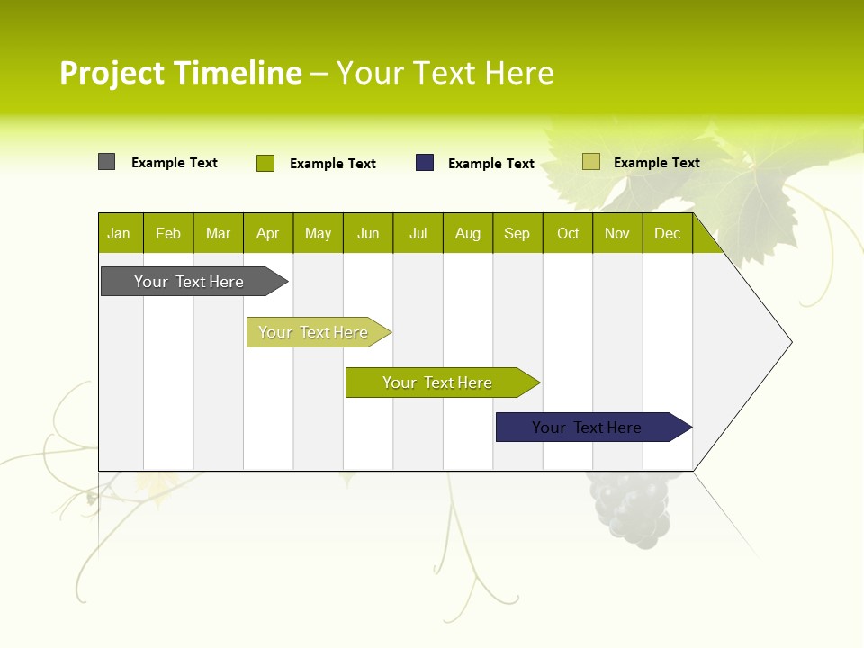 Green Plant Bunch PowerPoint Template