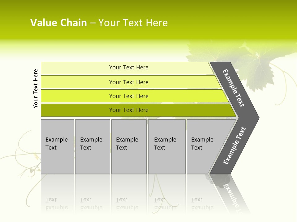 Green Plant Bunch PowerPoint Template