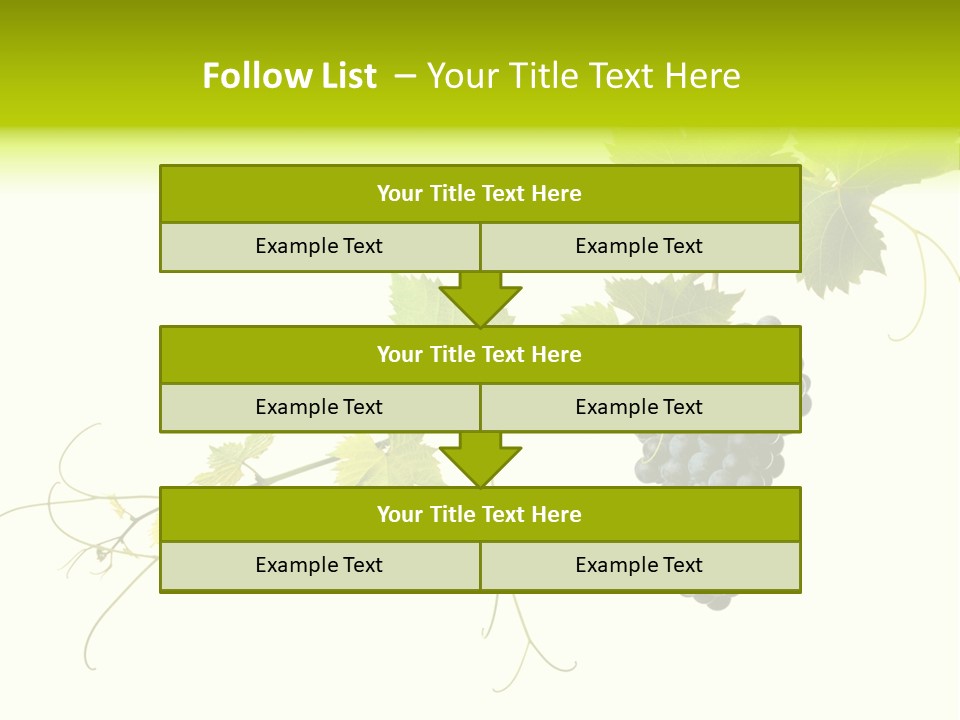 Green Plant Bunch PowerPoint Template