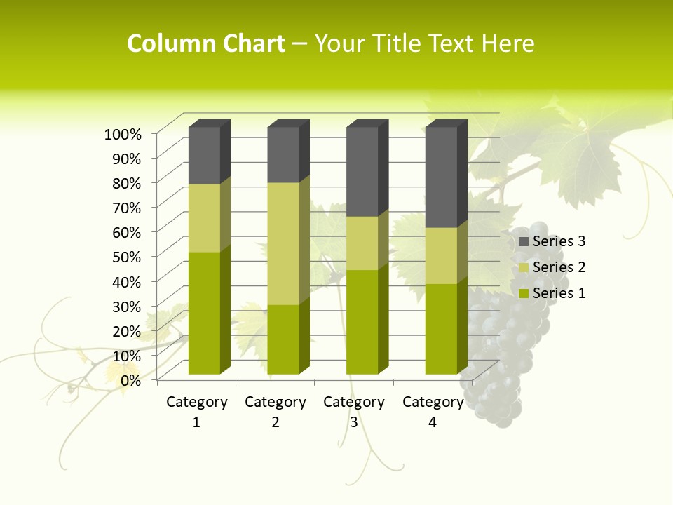 Green Plant Bunch PowerPoint Template