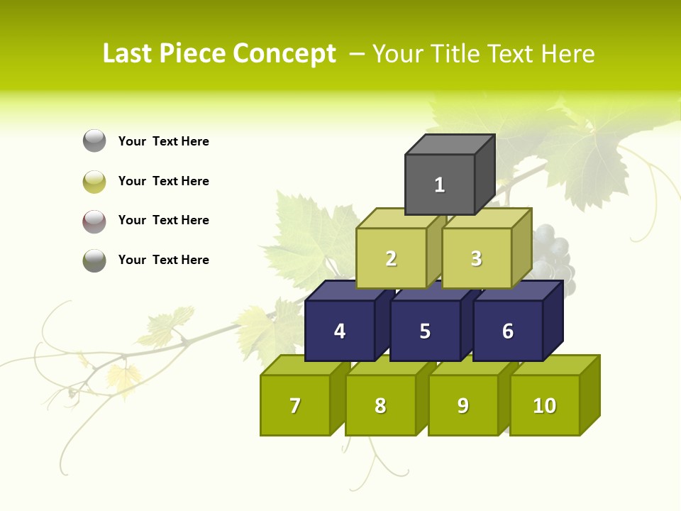 Green Plant Bunch PowerPoint Template