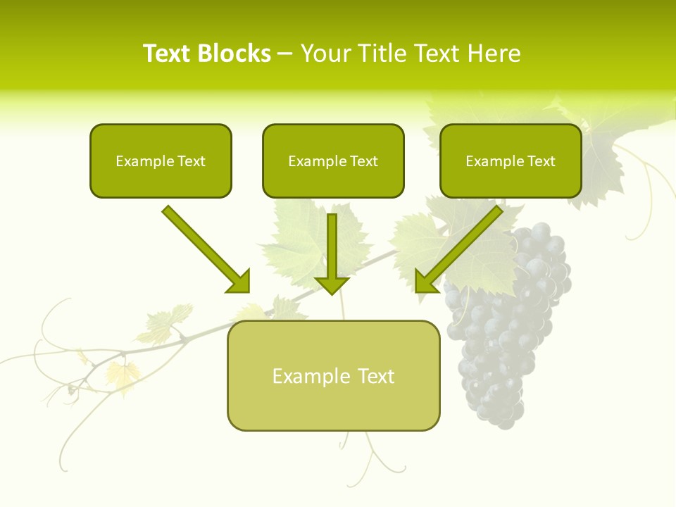 Green Plant Bunch PowerPoint Template