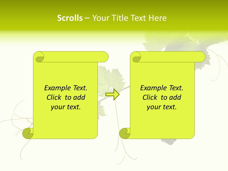 Green Plant Bunch PowerPoint Template