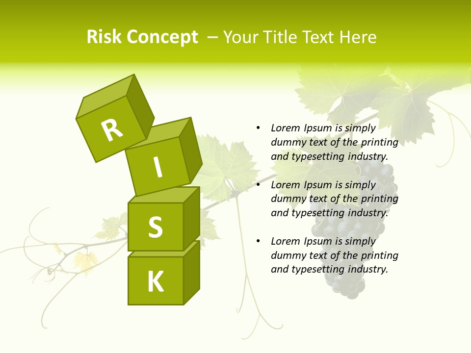 Green Plant Bunch PowerPoint Template