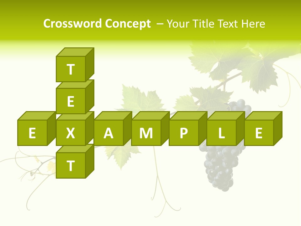 Green Plant Bunch PowerPoint Template