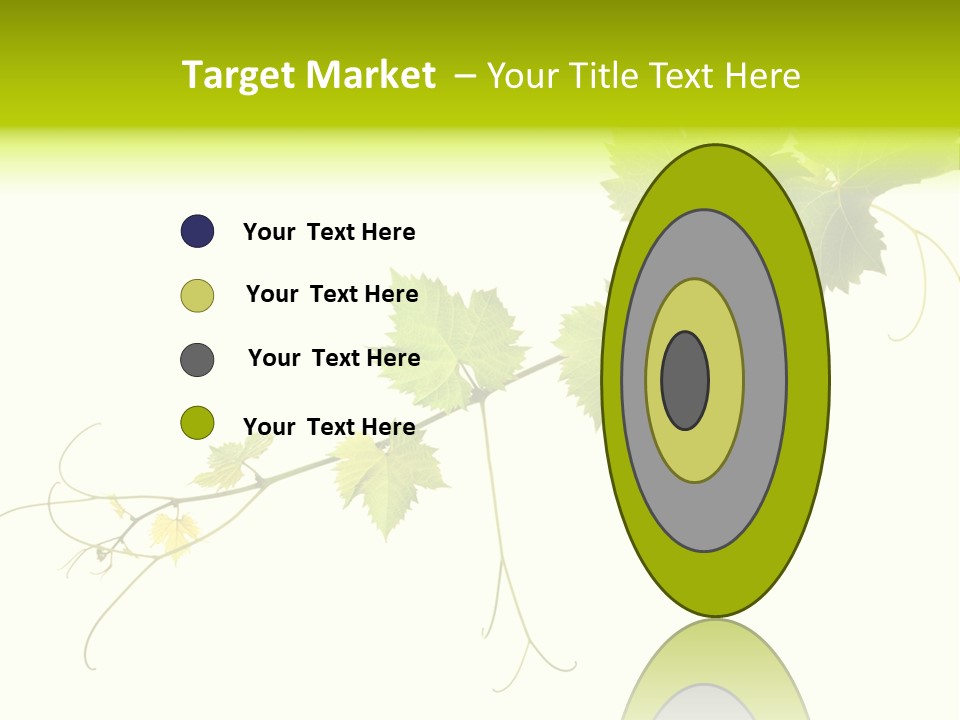 Green Plant Bunch PowerPoint Template