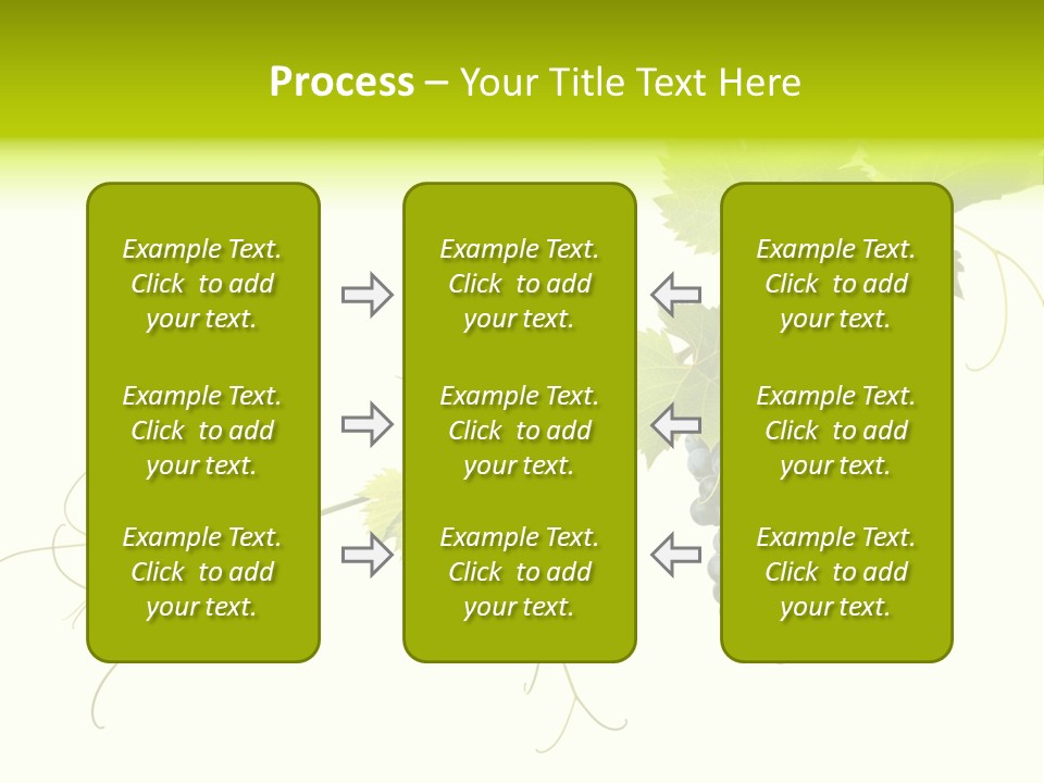 Green Plant Bunch PowerPoint Template