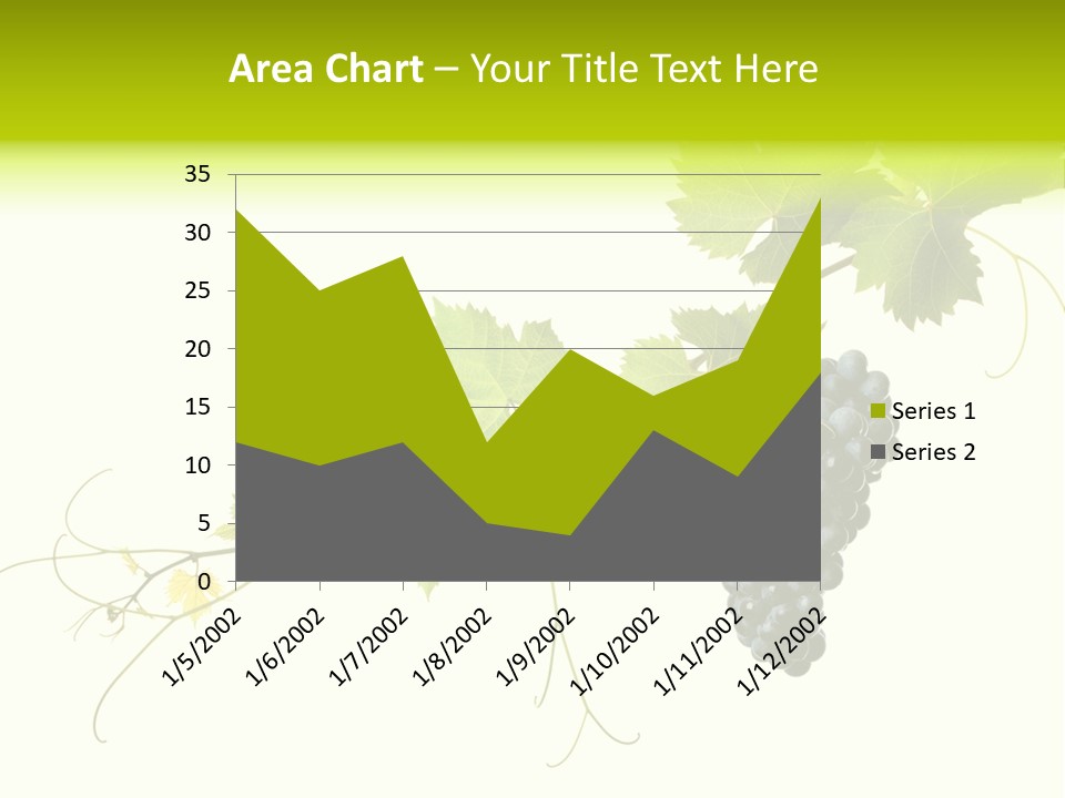 Green Plant Bunch PowerPoint Template