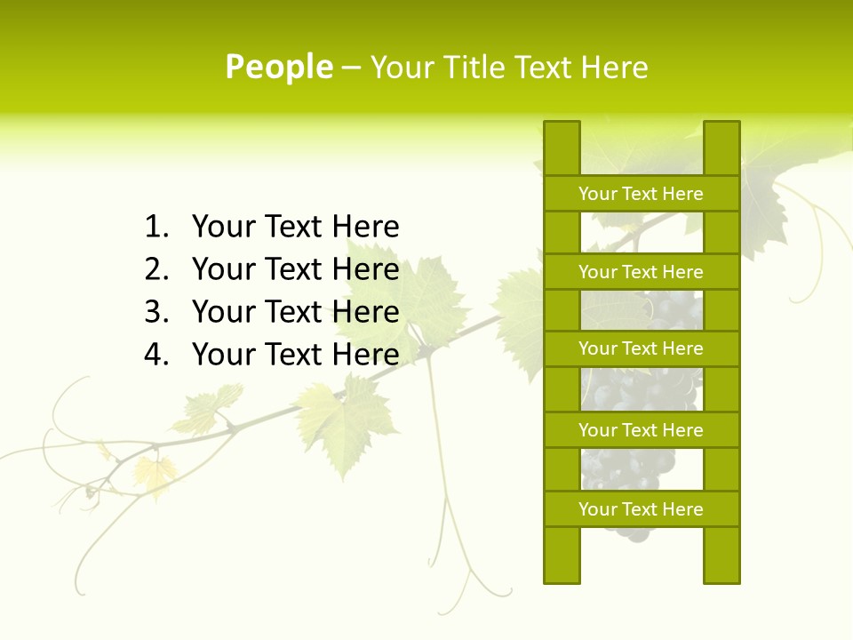 Green Plant Bunch PowerPoint Template