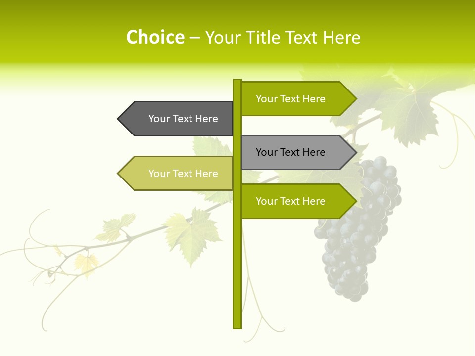 Green Plant Bunch PowerPoint Template