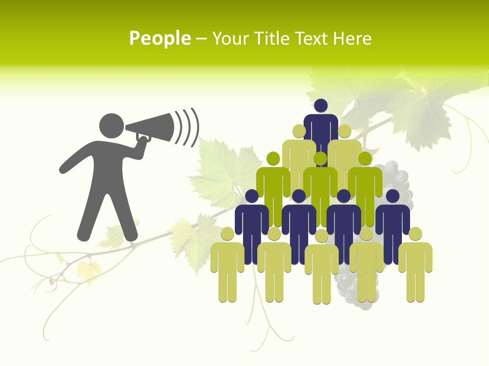 Green Plant Bunch PowerPoint Template