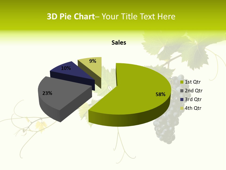 Green Plant Bunch PowerPoint Template
