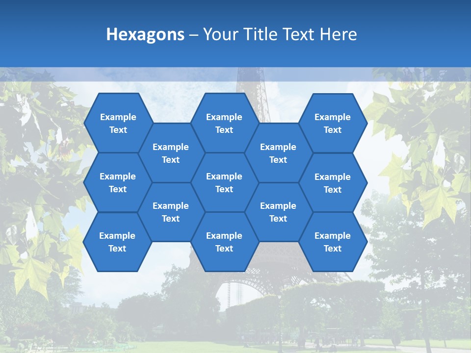 Green Landmark Paris PowerPoint Template