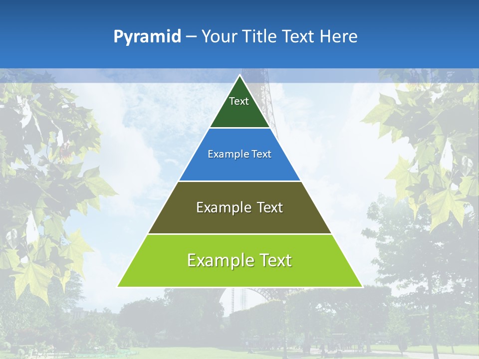 Green Landmark Paris PowerPoint Template