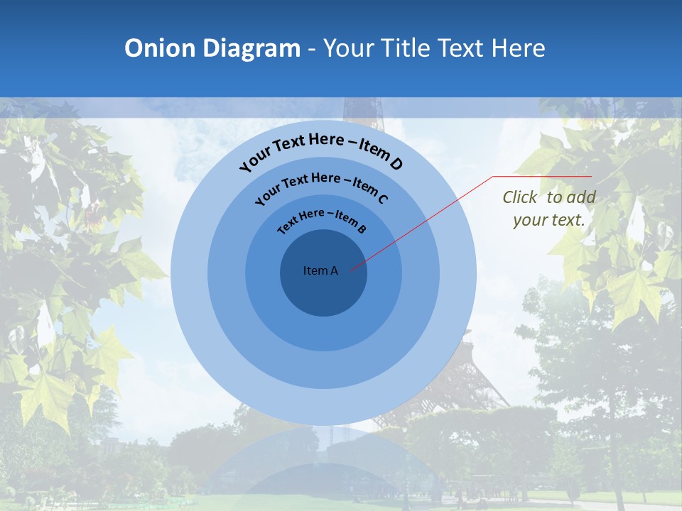 Green Landmark Paris PowerPoint Template