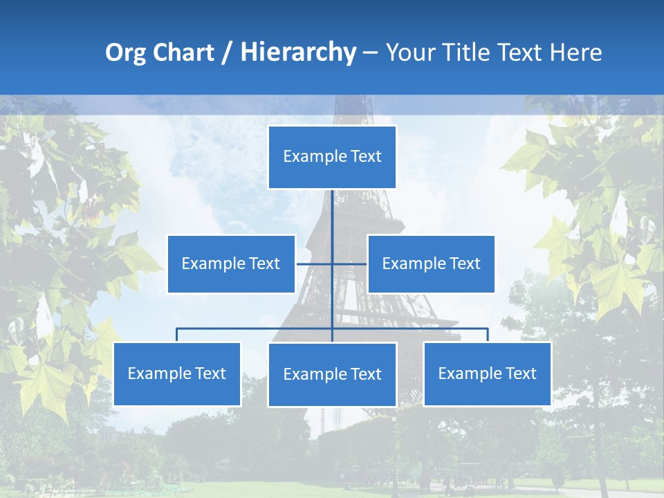 Green Landmark Paris PowerPoint Template