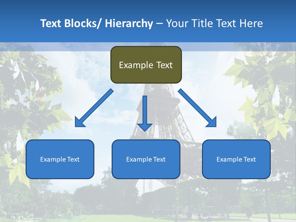 Green Landmark Paris PowerPoint Template