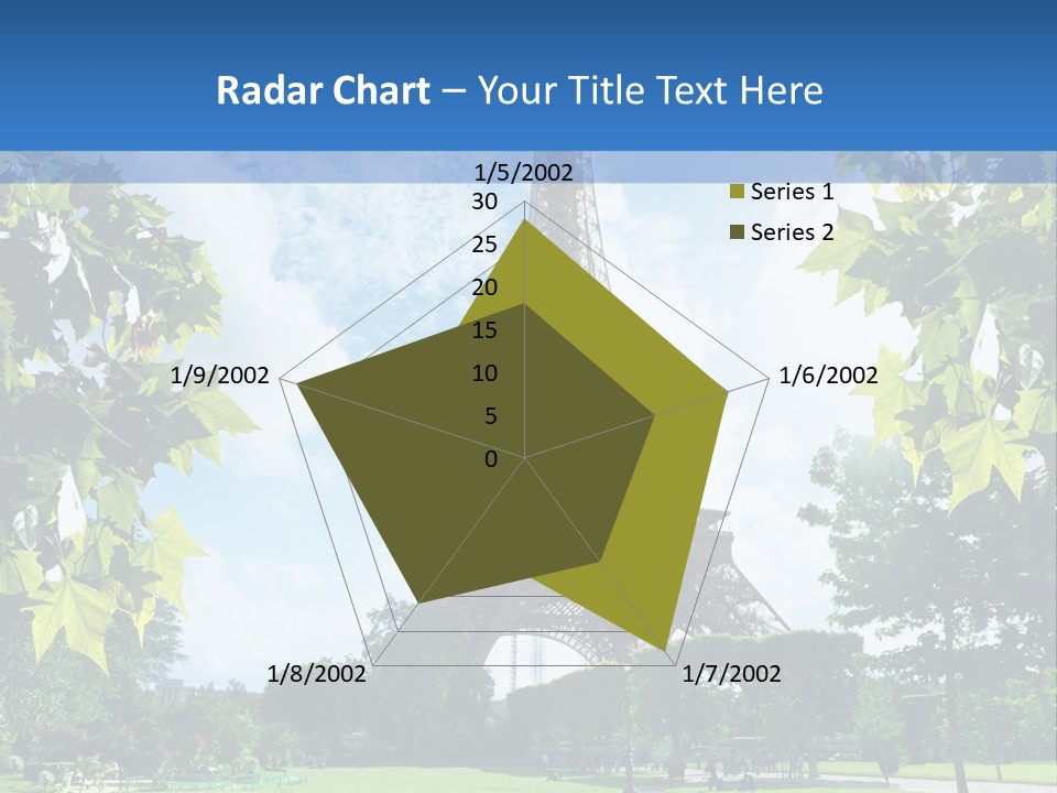 Green Landmark Paris PowerPoint Template