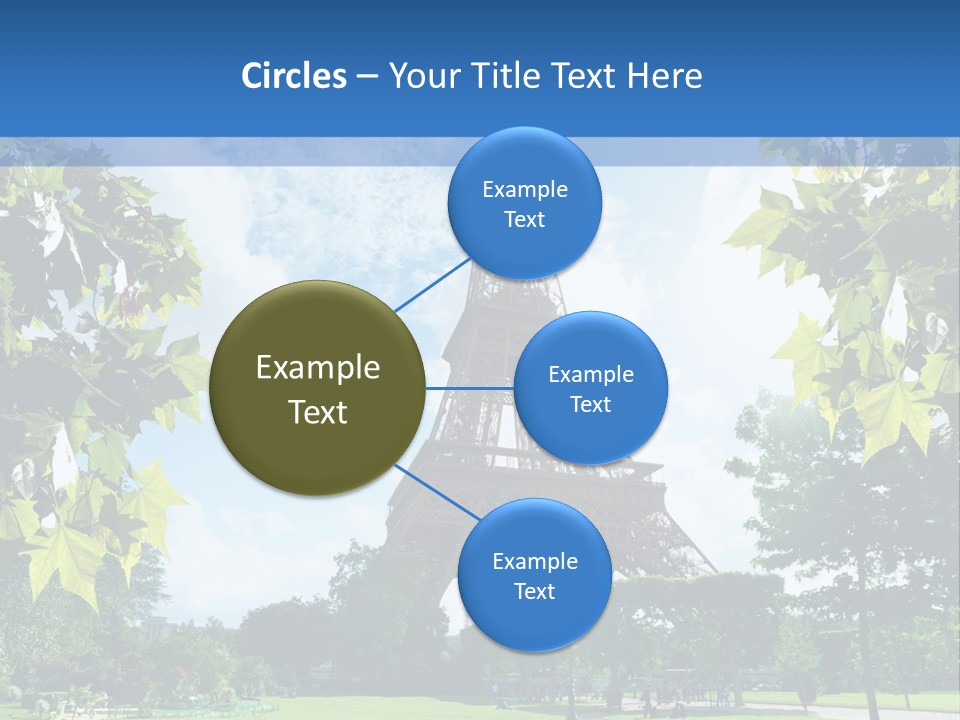 Green Landmark Paris PowerPoint Template