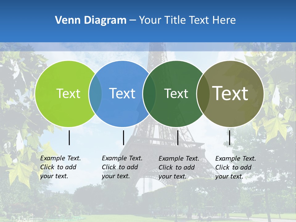 Green Landmark Paris PowerPoint Template