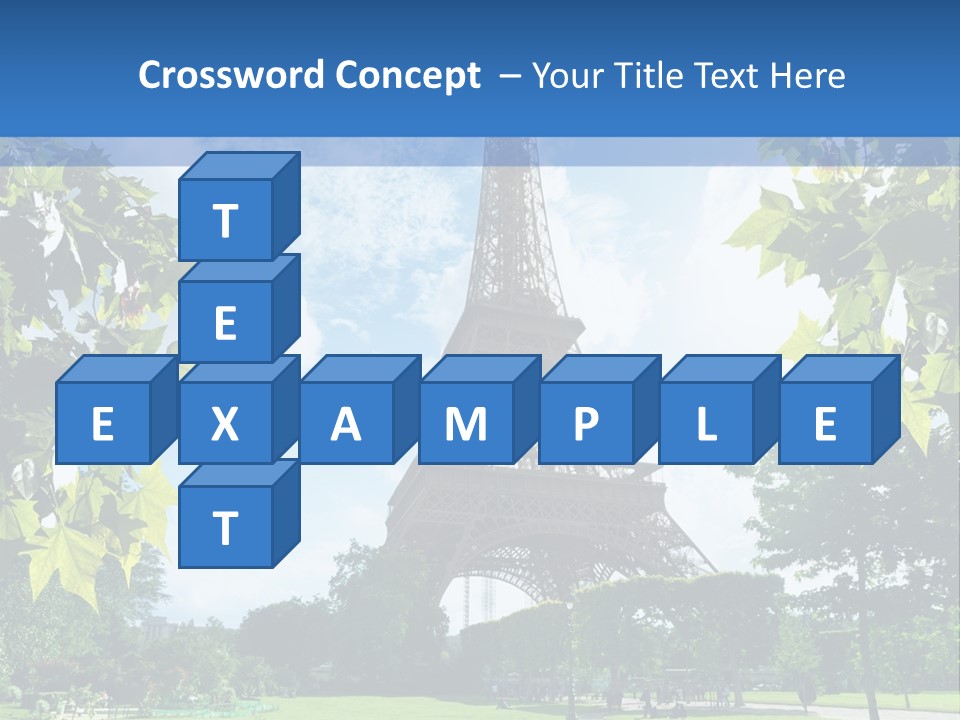 Green Landmark Paris PowerPoint Template
