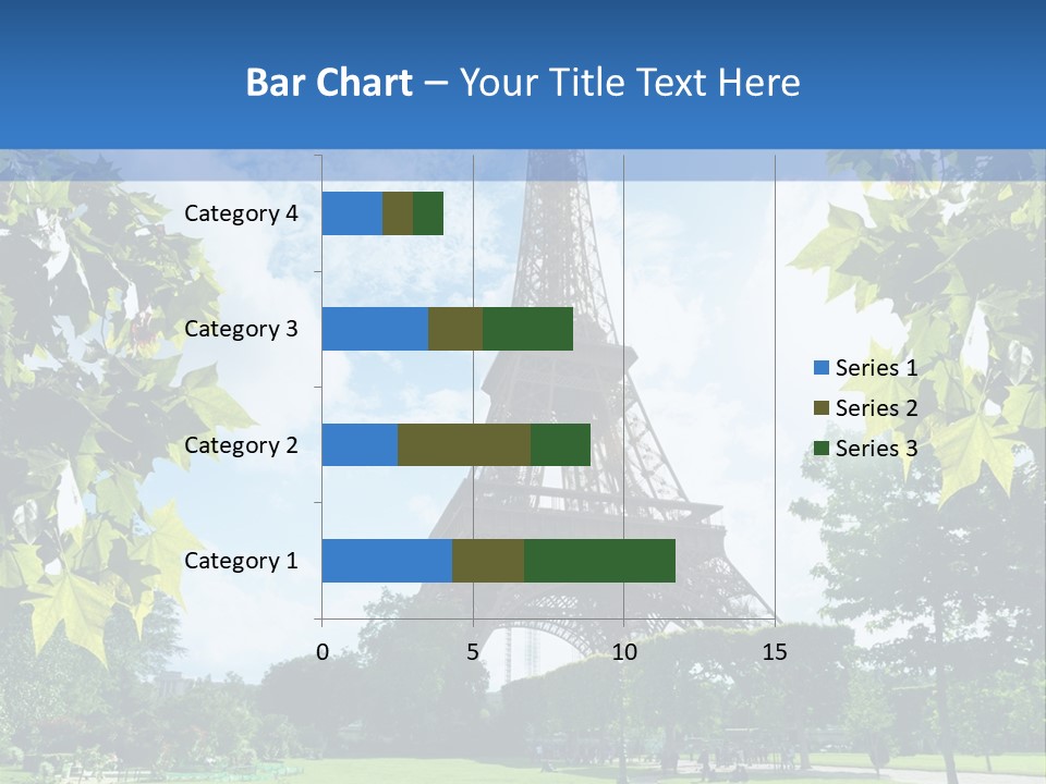Green Landmark Paris PowerPoint Template