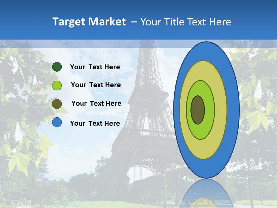Green Landmark Paris PowerPoint Template