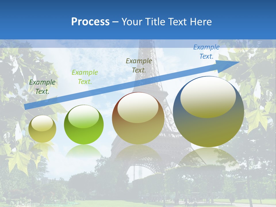 Green Landmark Paris PowerPoint Template