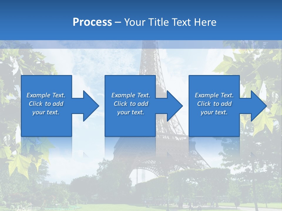 Green Landmark Paris PowerPoint Template