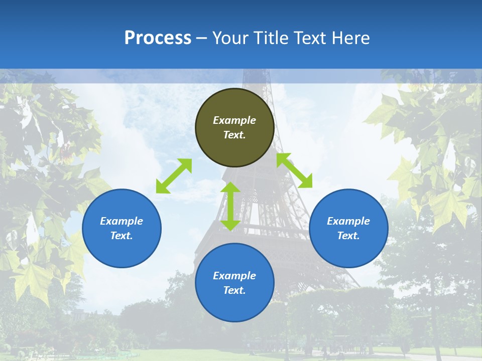 Green Landmark Paris PowerPoint Template