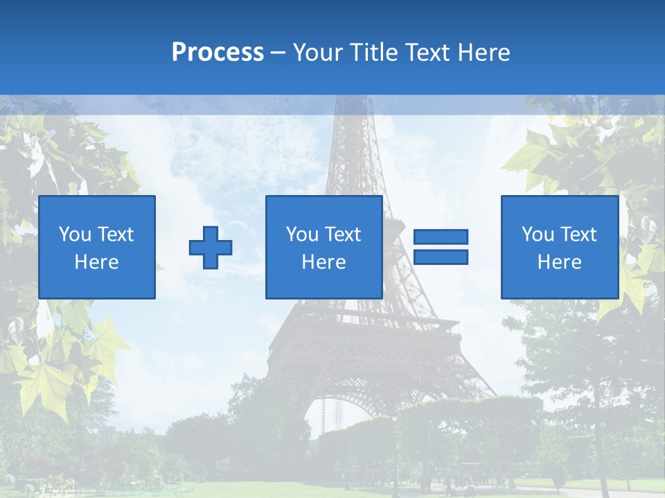 Green Landmark Paris PowerPoint Template