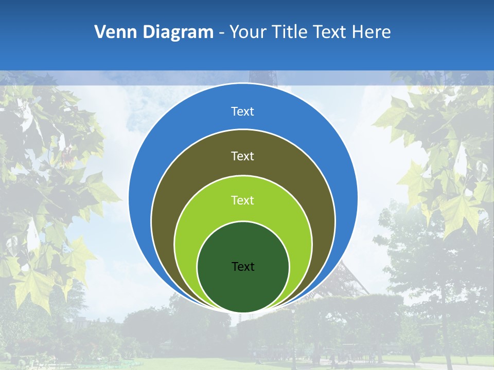 Green Landmark Paris PowerPoint Template