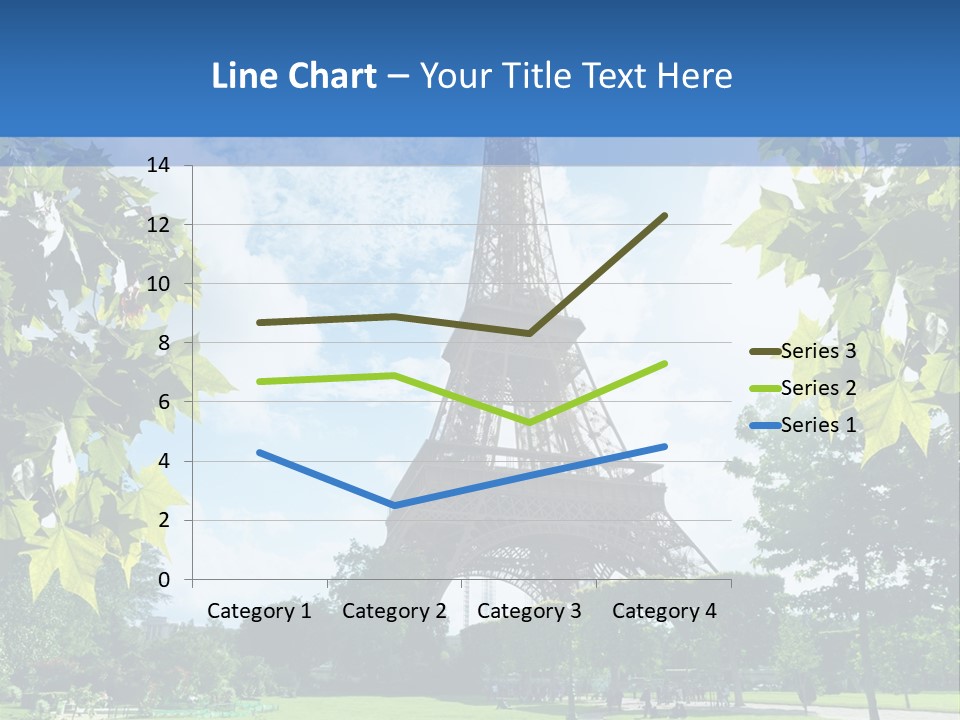 Green Landmark Paris PowerPoint Template