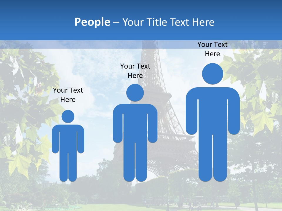 Green Landmark Paris PowerPoint Template