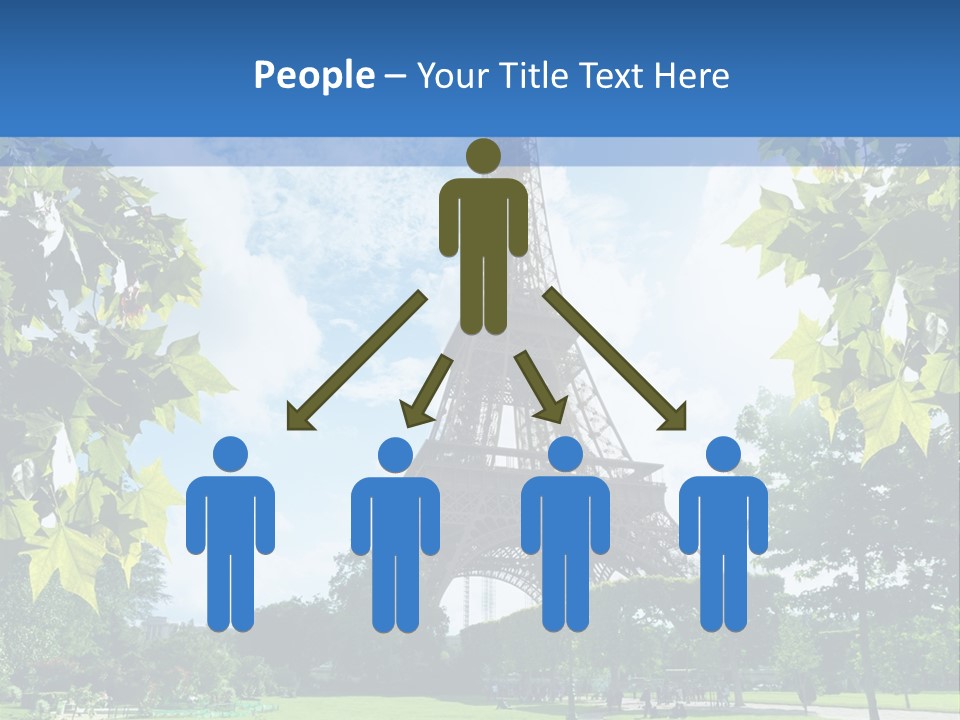 Green Landmark Paris PowerPoint Template