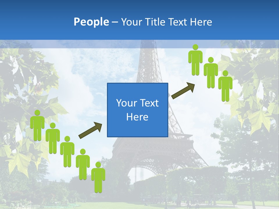 Green Landmark Paris PowerPoint Template