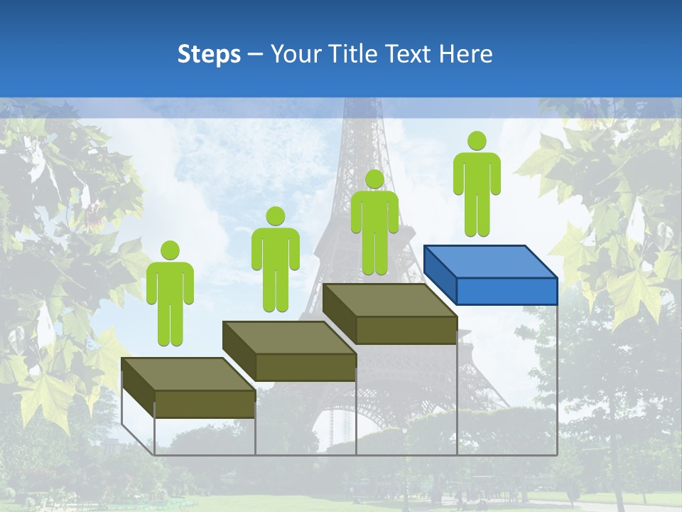 Green Landmark Paris PowerPoint Template