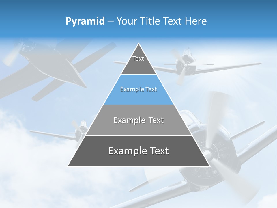 Airplane Illustration Old Timer PowerPoint Template