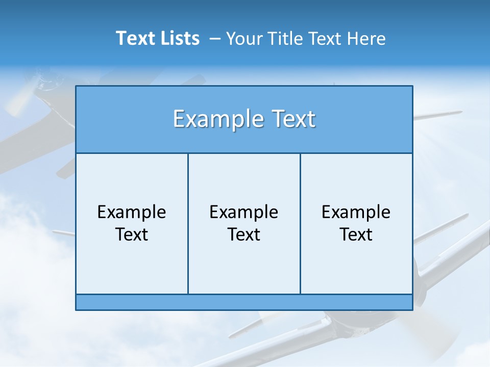 Airplane Illustration Old Timer PowerPoint Template